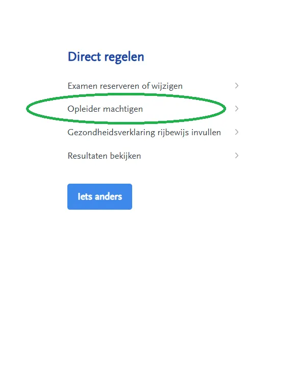 CBR Handleiding stap 2